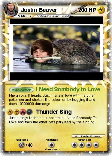 Pokemon Justin Beaver
