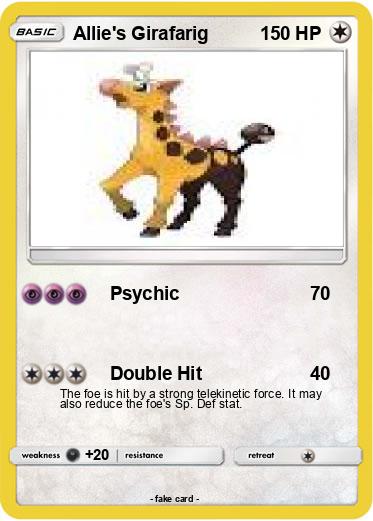 Pokemon Allie's Girafarig