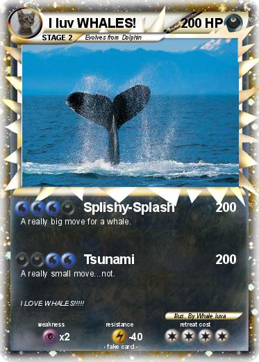 Pokemon I luv WHALES!