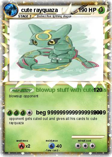 Pokemon cute rayquaza