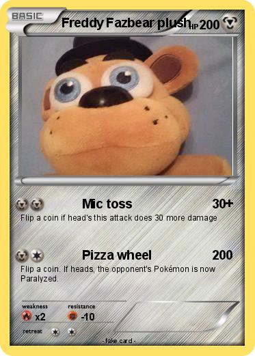 Pokemon Freddy Fazbear plush