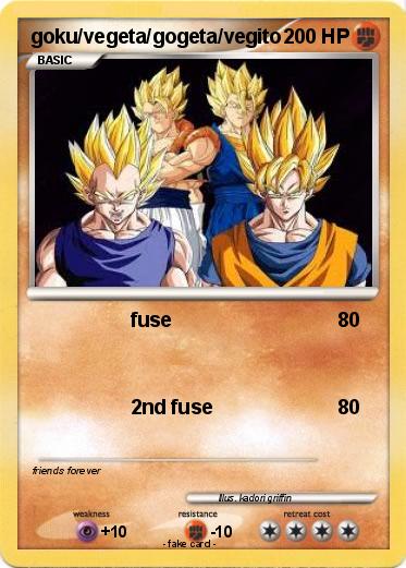 Pokemon goku/vegeta/gogeta/vegito