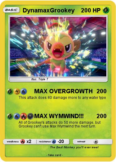 Pokemon DynamaxGrookey