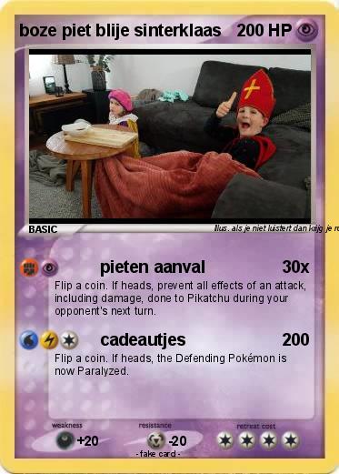 Pokemon boze piet blije sinterklaas