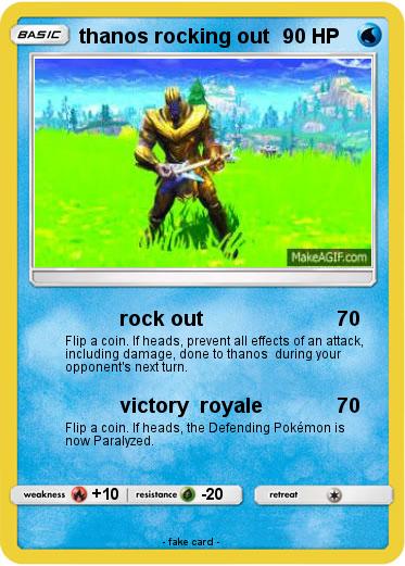 Pokemon thanos rocking out