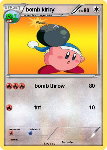 Pokemon bomb kirby