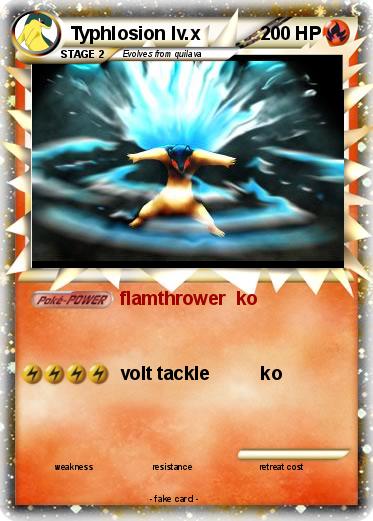 Pokemon Typhlosion lv.x