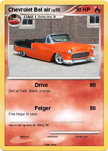 Pokemon Chevrolet Bel air