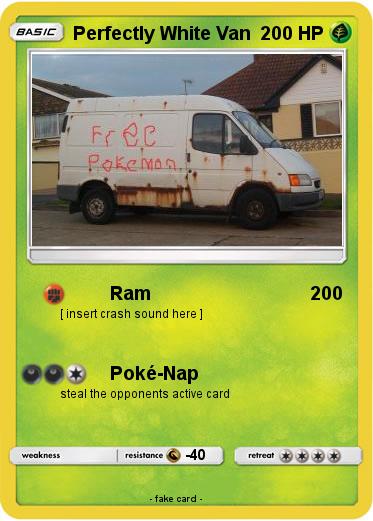 Pokemon Perfectly White Van