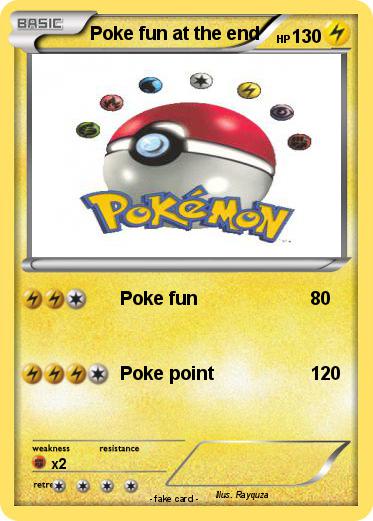 Pokemon Poke fun at the end