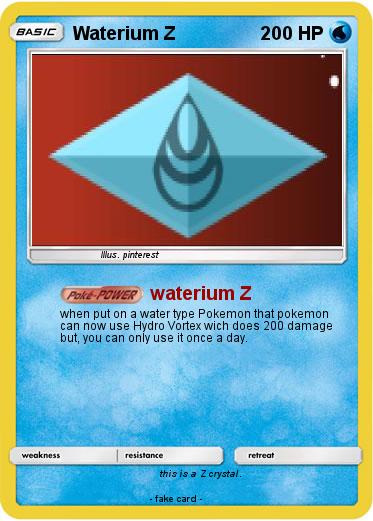 Pokemon Waterium Z