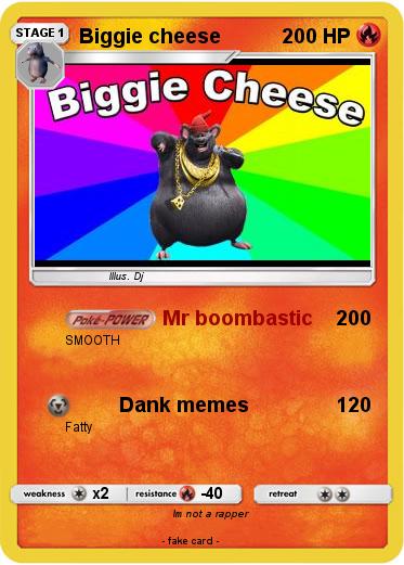Biggie Cheese  Biggie cheese, Funny yugioh cards, Biggie cheese meme