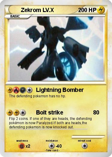 Pokemon Zekrom LV.X