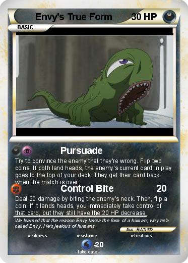Pokemon Envy's True Form Pokemon Envy's True Form