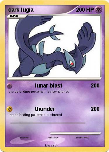Pokemon dark lugia