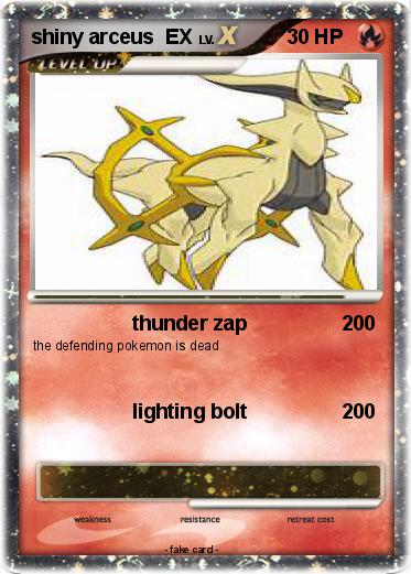 Pokemon shiny arceus  EX
