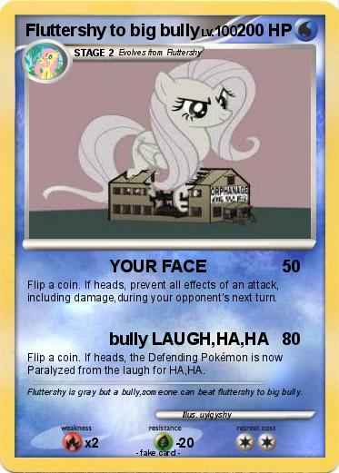 Pokemon Fluttershy to big bully
