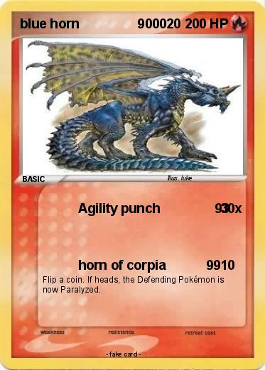 Pokemon blue horn                900020