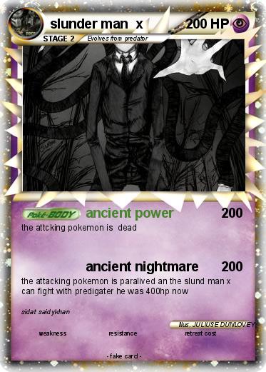 Pokemon slunder man  x