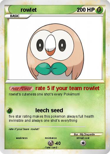 Pokemon rowlet