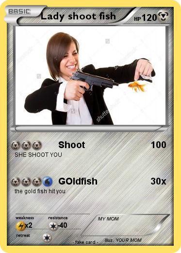 Pokemon Lady shoot fish