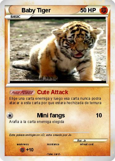 Pokemon Baby Tiger