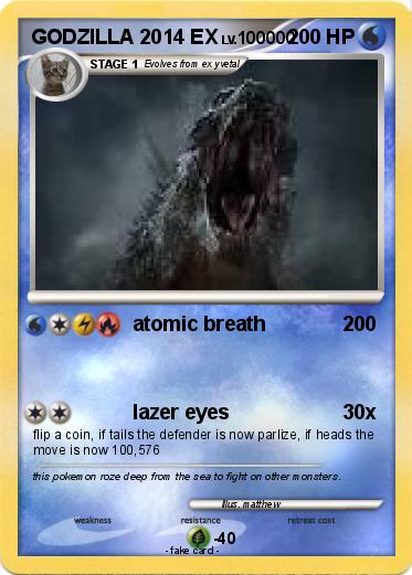 Pokemon GODZILLA 2014 EX