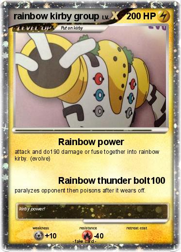 Pokemon rainbow kirby group