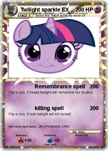 Pokemon Twilight sparkle EX Pokemon Twilight sparkle EX