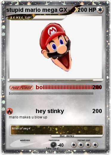 Pokemon stupid mario mega GX