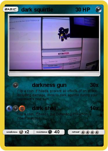 Pokemon dark squirtle