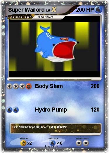 Pokemon Super Wailord