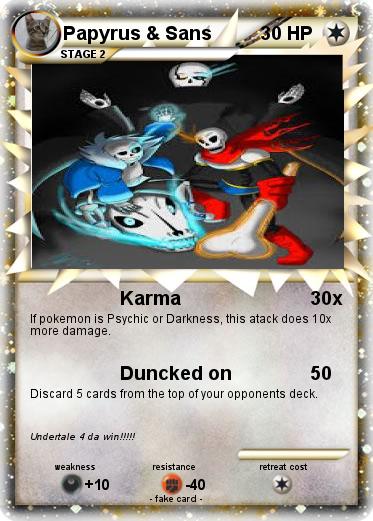 Pokemon Papyrus & Sans