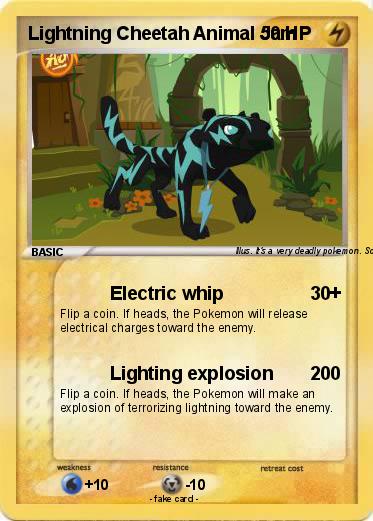 Pokemon Lightning Cheetah Animal Jam