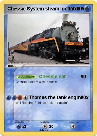 Pokemon Chessie System steam locomotive
