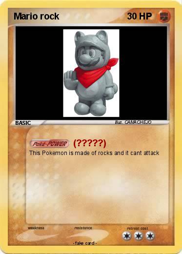 Pokemon Mario rock