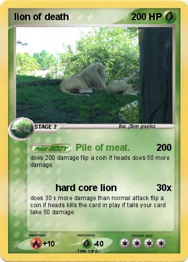 Pokemon lion of death