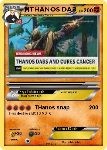 Pokemon THANOS DAB Pokemon THANOS DAB