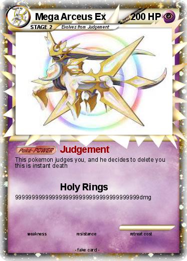 Pokemon Mega Arceus Ex