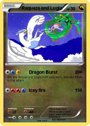 Pokemon Raquaza and Lugia