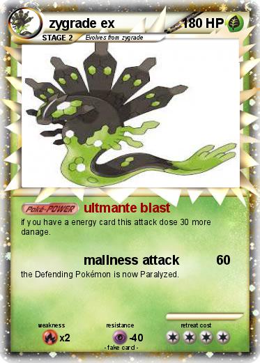 Pokemon zygrade ex
