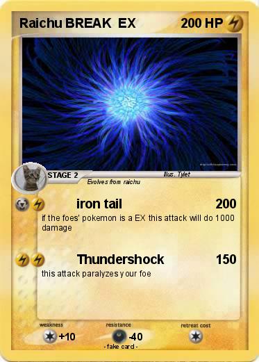 Pokemon Raichu BREAK  EX