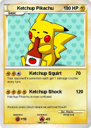 Pokemon Ketchup Pikachu