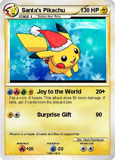Pokemon Santa's Pikachu