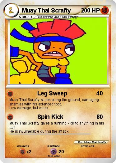 Pokemon Muay Thai Scrafty
