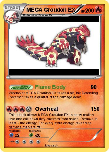 Pokemon MEGA Groudon EX