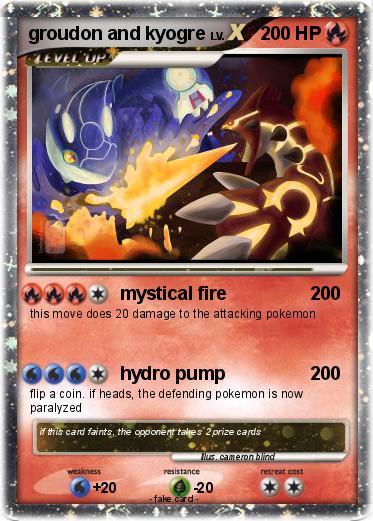 Pokemon groudon and kyogre