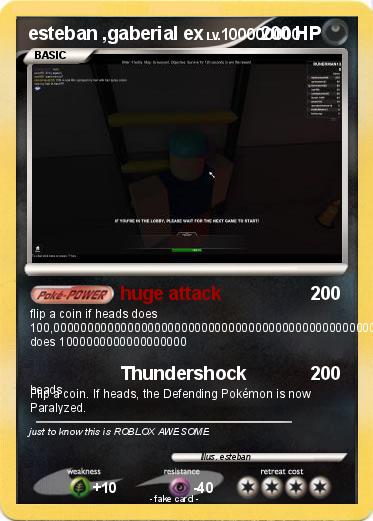 Pokemon esteban ,gaberial ex