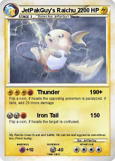 Pokemon JetPakGuy's Raichu 2