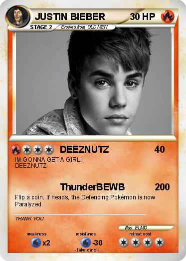 Pokemon JUSTIN BIEBER